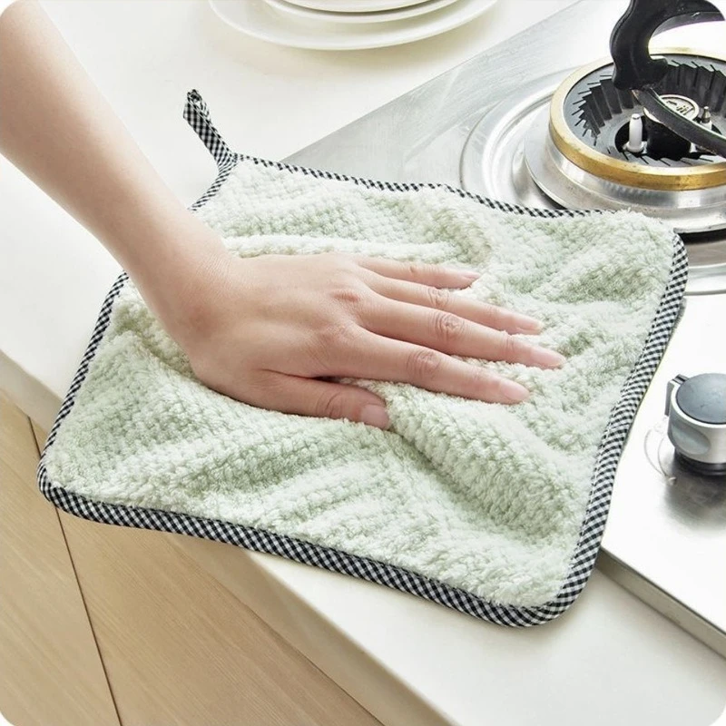 Kuhinjska безмасляное kuhinjska poseban ručnik za pranje posuđa s jakim upijanje vode kućanski usluga čišćenja visi coral baršun Slika  0