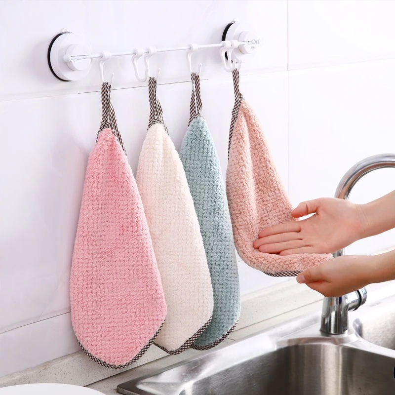Kuhinjska безмасляное kuhinjska poseban ručnik za pranje posuđa s jakim upijanje vode kućanski usluga čišćenja visi coral baršun Slika  3