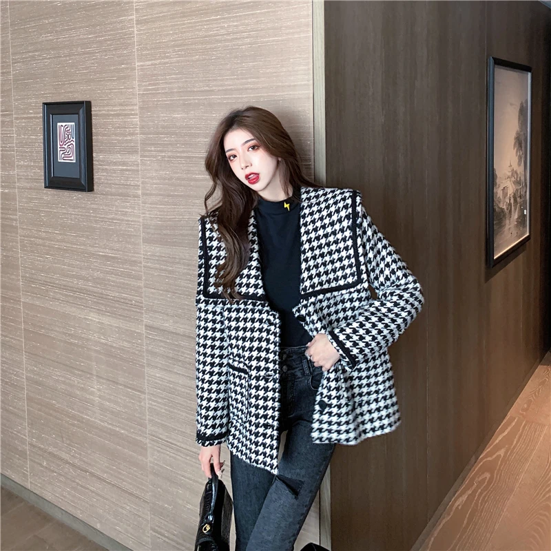 2021 Ženska divlja slobodna ženska kratka ženska kratka Gornja trend jesensko-zimska Nova jakna u korejskom stilu s malo arome Slika  1