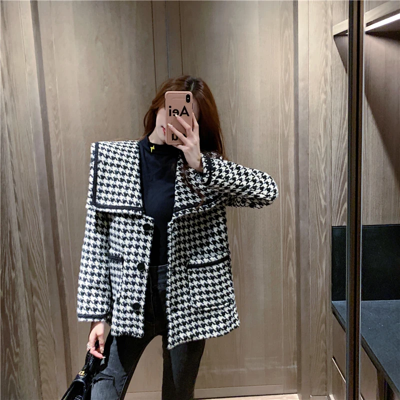 2021 Ženska divlja slobodna ženska kratka ženska kratka Gornja trend jesensko-zimska Nova jakna u korejskom stilu s malo arome Slika  4