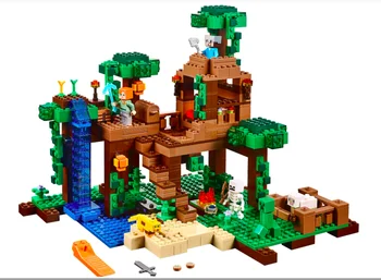 718 kom. myworld kuća na stablu u džungli gradivni blokovi Igračka