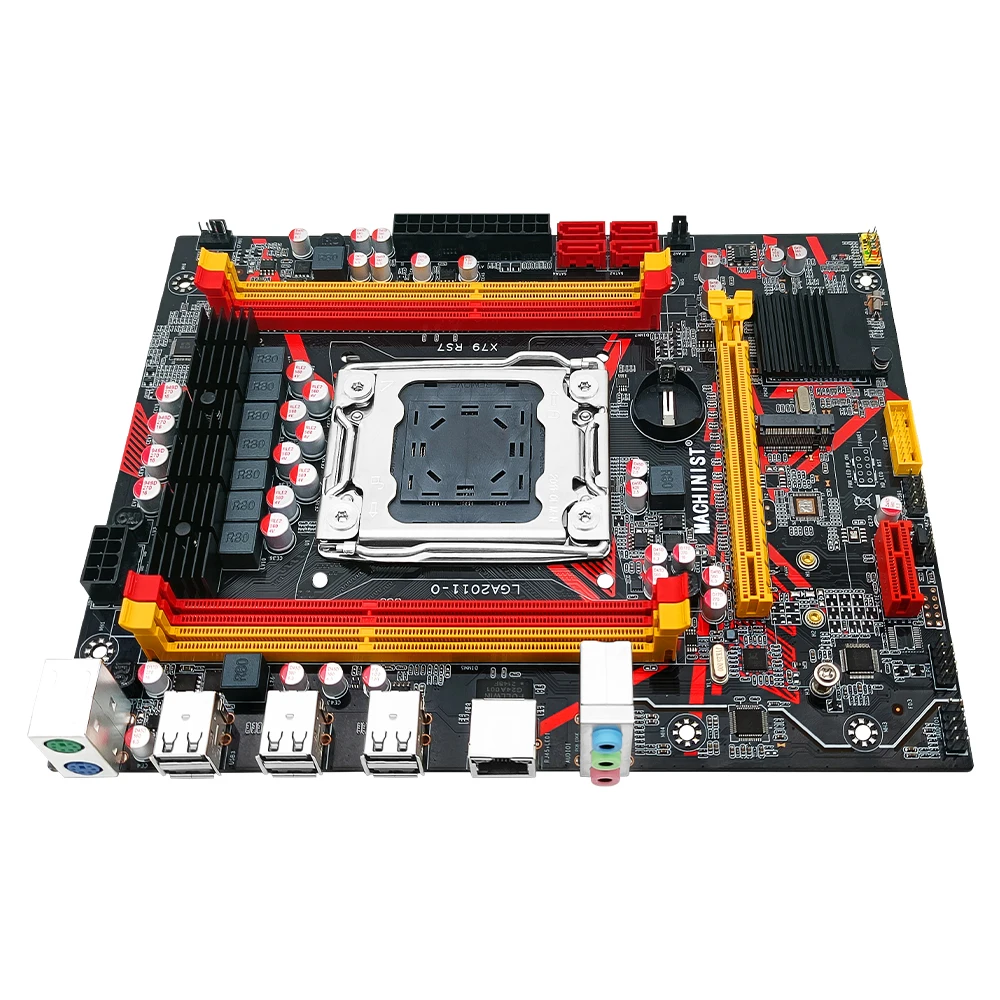 STROJAR X79 Kit Matična Ploča za LGA 2011 Kit s procesorom Xeon E5 2620 V2 Procesor 16G=4G*4 DDR3 ECC RAM-a, USB 3.0 M. 2 NVME X79-RS7 Slika  0