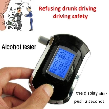 Prijenosni Profesionalni Mjerač Alkohola u dahu Policija Točan Poluvodički Senzor za Precizno Tester Alkohola Digitalni LCD zaslon