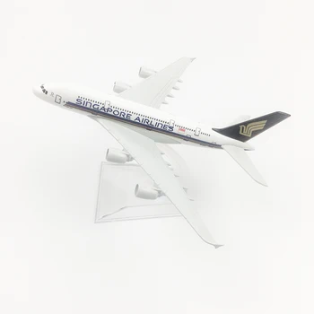 1/400 Skala Легкосплавный Zrakoplov Airbus A380 Singapore Airlines 16 cm Model Aviona Igračke Uređenje Dječje Poklon Zbirka