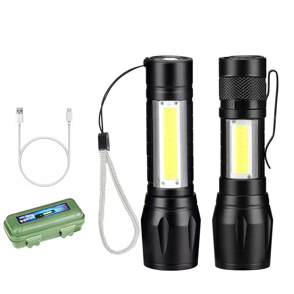 Prijenosna Svjetiljka Jaka Svjetlost Snažna Punjiva Zoom Af Taktički Mini Svjetiljka Vanjska Rasvjeta LED Svjetiljka Slika  1