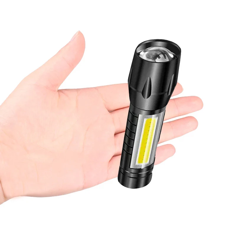 Prijenosna Svjetiljka Jaka Svjetlost Snažna Punjiva Zoom Af Taktički Mini Svjetiljka Vanjska Rasvjeta LED Svjetiljka Slika  2