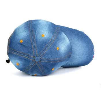 Monotono traper šešir Jednostavna kapu za odmor Muška ženska Kauboj kapu plave boje