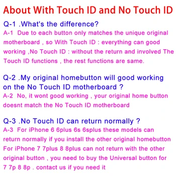 Za matične ploče iPhone 6S Plus 16 GB Gold Touch ID Gumb 