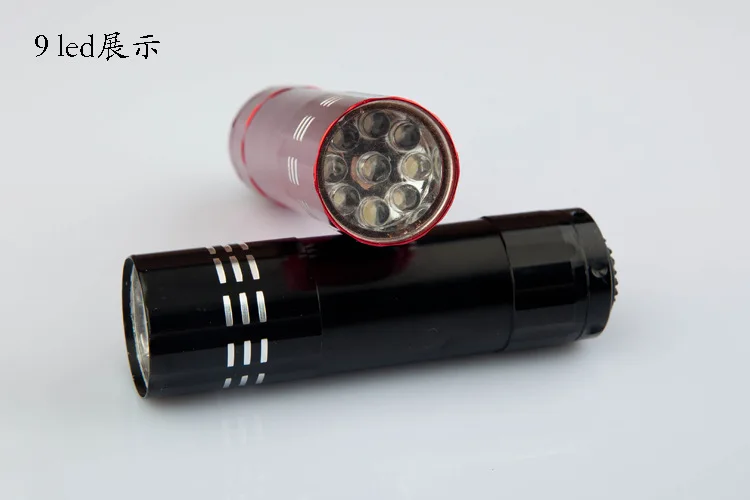 Led svjetiljka visoke osvjetljenja Poklon za Rasvjetu Prijenosni Mini-9 LED Tactical Flashlight Slika  3