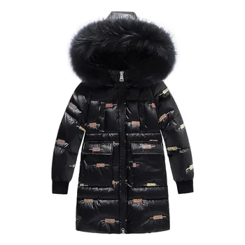 OLEKID 2021 Zimska jakna za djevojčice Gusta topla vodootporne sjajna dolje jakna za djevojčice 5-14 godina Dječje tinejdžerski parka odjeća kaputi