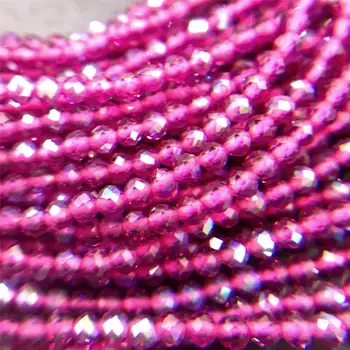 2 mm male okrugle perle AB crvena rubalja y perle od prirodnog kamena kvarc cut-perle maleni slobodan kamenih zrna izrada nakita ručne izrade za žene