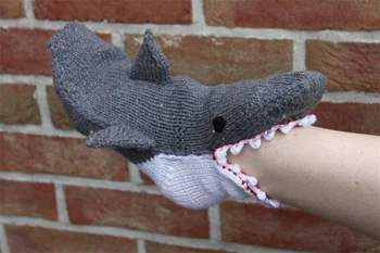 Smiješne Lijepe Pletene Čarape od Krokodilske kože Šaran, Morski pas Kameleon Krokodil Kukičane Čarape Jedinstveni Božićni dar