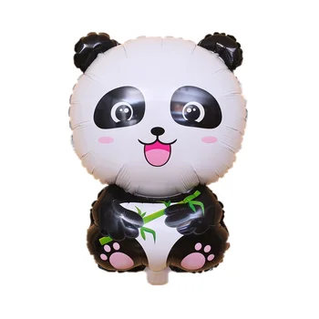 Crtani Film Panda Tematske Dekoracije Za Jednokratnu Upotrebu Kompleta Posuđa Panda Rođendan Balon Za Tuširanje Djeteta Suvenira