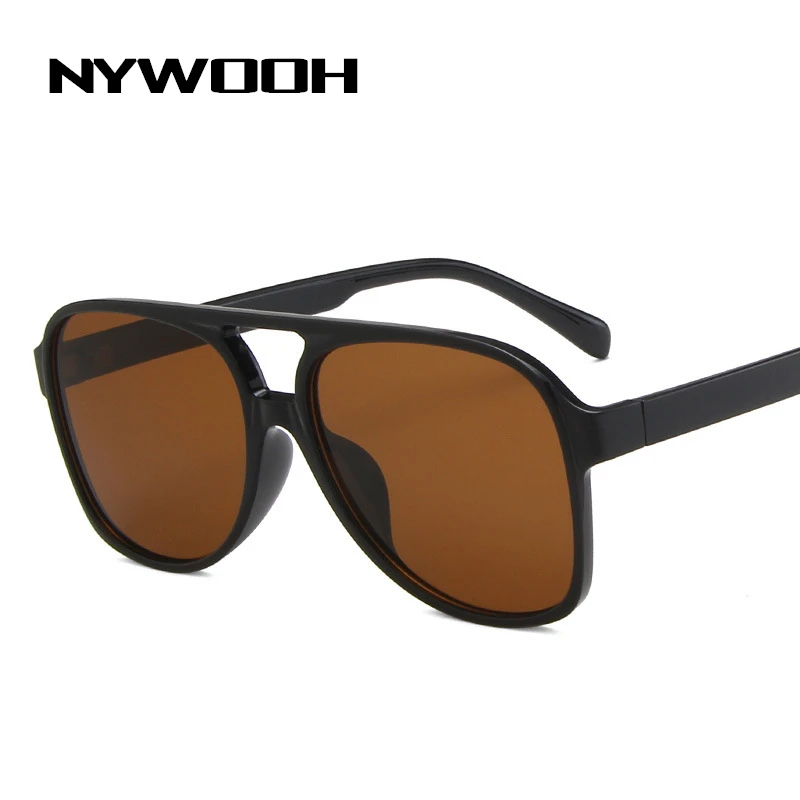 NYWOOH 2022 Sunčane naočale Ženske Berba žute Marke dizajnerske sunčane naočale Ženske Prevelike Naočale Popularne Nijanse bodova UV400 Slika  2