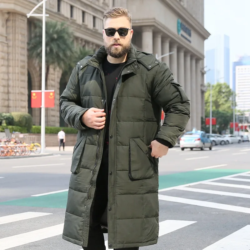 2021 Brand velike veličine Muška zimska jakna velike veličine muška jakna iznad koljena gusta topla duga dolje jaknu s patke perjem muška негабаритная Slika  0
