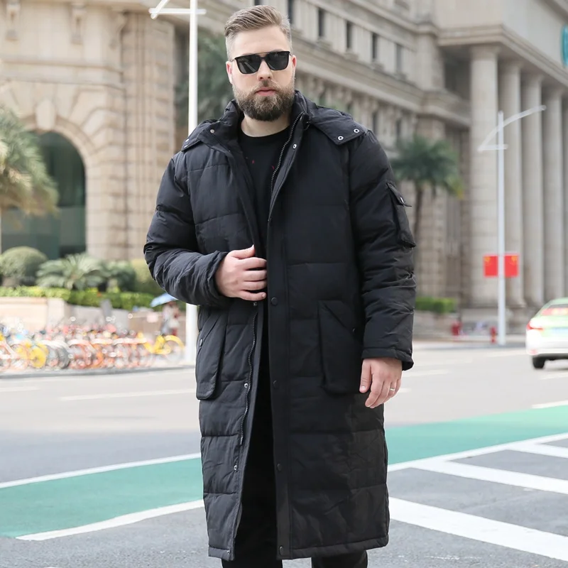 2021 Brand velike veličine Muška zimska jakna velike veličine muška jakna iznad koljena gusta topla duga dolje jaknu s patke perjem muška негабаритная Slika  3