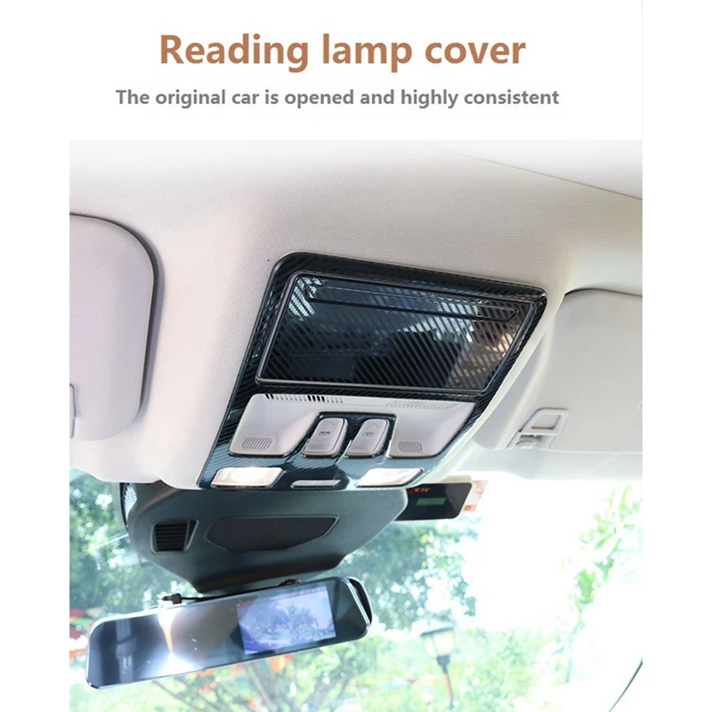 Za Ford Escape Kuga 2020 2021 Automobil Od Nehrđajućeg Čelika Prednja svjetla Za Čitanje Poklopac Žarulje Završiti Okvira Pribor, Karbonskih Vlakana Slika  2