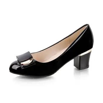 2021 Ženska модельная cipele OL Ured za ženske cipele od lakirane kože na visoke pete Ženske cipele Cipele-brod na trgu potpetice Ženske cipele Plus Veličina 42