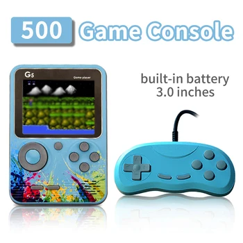 Handheld konzola u Retro stilu, Izgrađen u 500 Klasičnih igara, 3,0 - inčni HD ekran, Video player sa 2 igrača, Handheld konzola