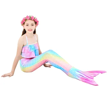 Djevojke Rep Sirene za Djevojčice Sirena Kupaći Kostim Cosplay kupaći Kostim Navečer nositi Bikini Kupaći kostimi Haljina Sirena za zurke