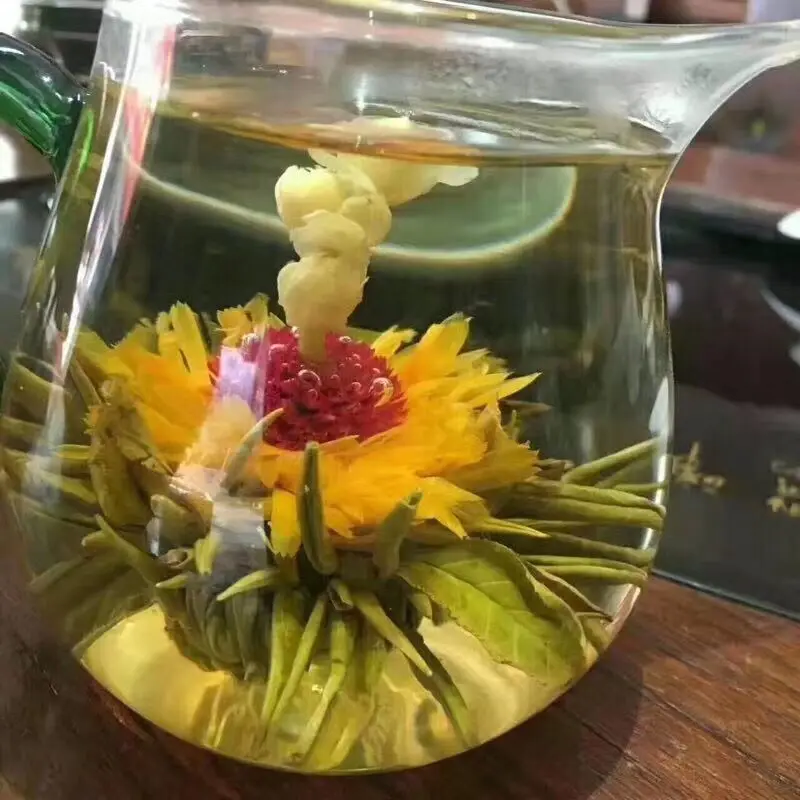 16 Kom. Procvat Čaj 2021 g. Različite boje Ručni Rad Cvijet Kineski Čaj Procvat Biseri Biljni Obrt Cvijeće Poklon pakiranje Slika  0
