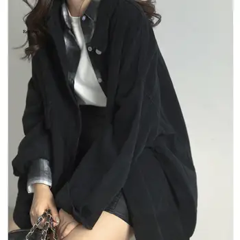 Traper jakna s dugim rukavima Korejski verzija Novog jakne Za studentice Univerzalni slobodna bluza Klasicni Traper jakna Za žene