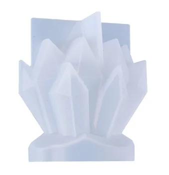 Oblik Brijega Cvijet Klaster Svijeća Silikonska Forma Europski Stil 3D Oblika za Izradu Svijeća Ledeno Sapun Smola Kalup Demontaža Антипригарная