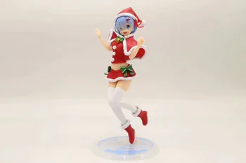 Anime Re: život u nekom drugom svijetu od nule Rem Božićno odjeća PVC brojka brojka, model igračke poklon figurica