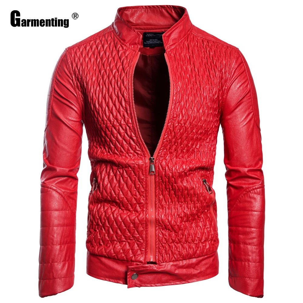Plus Veličina Muška jakna od umjetne kože za Proljeće moto jakne u engleskom stilu, odjeća od umjetne kože Jesenski muška odjeća 2021 Slika  1