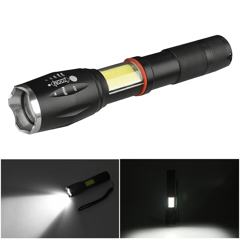 XM-L2 U3 T6 COB Led Svjetiljka Baklja Snaga 18650 ili Baterija AAA Zoom Vodootporan Lampa Lampa za Lov, Biciklizam Kamp Svjetlo Slika  0
