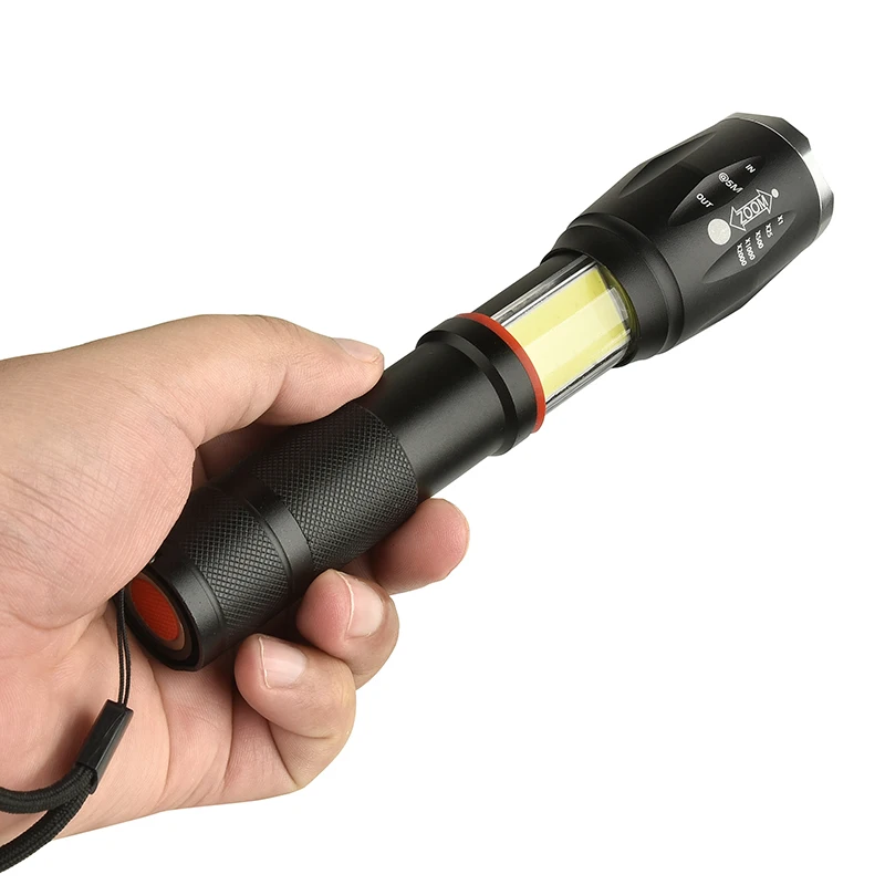 XM-L2 U3 T6 COB Led Svjetiljka Baklja Snaga 18650 ili Baterija AAA Zoom Vodootporan Lampa Lampa za Lov, Biciklizam Kamp Svjetlo Slika  5