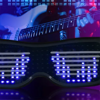 Čarobne Bluetooth LED naočale za stranke Aplikacija za upravljanje svetlećim poena EMD DJ Električni slogovi su Sjajni, Potrepštine za zabave