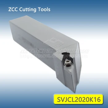 1pc ZCC Power SVJCL2020K16 Lijevi Vanjski Držač Токарного alat SVJCL 2020 20*20*125 za VCMT16 VCGX16 VCGT16
