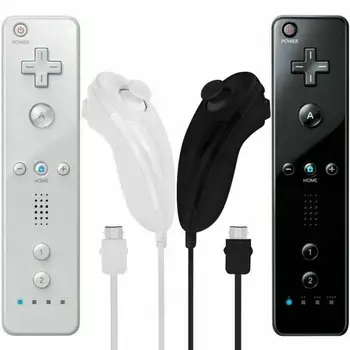 Za Nintend Wii 2 U 1 Komplet Bežične Bluetooth navigacijsku tipku Daljinskog upravljača SINKRONIZACIJA Gamepad Lijeva Ruka / Нунчак Bez Pokreta Plus