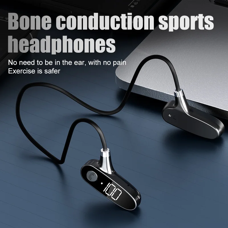 Bežične Slušalice sa koštane vodljivosti TWS Bluetooth 5.2 Slušalice Ne u uhu IPX7 Vodootporan Sportski Slušalice Za trčanje S mikrofonom Slika  5