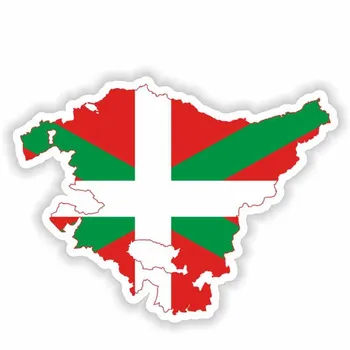 Zastava iz baskije Zabavna Auto Oznaka retrovizor Pribor za slaganje automobila Vinil Naljepnice za polaganje motocikala PVC 9 cm*7 cm