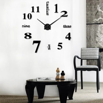 Maštovite zidne satove akril sat kućni ukras DIY zidne naljepnice sat