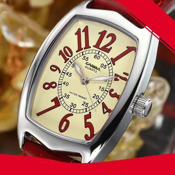 Luksuzne marke satova Ženska Moda Svakodnevni Ljepota Trendi ženski ručni kvarcni Sat je Vodootporan 50 m Kožni Remen CASIMA#3001