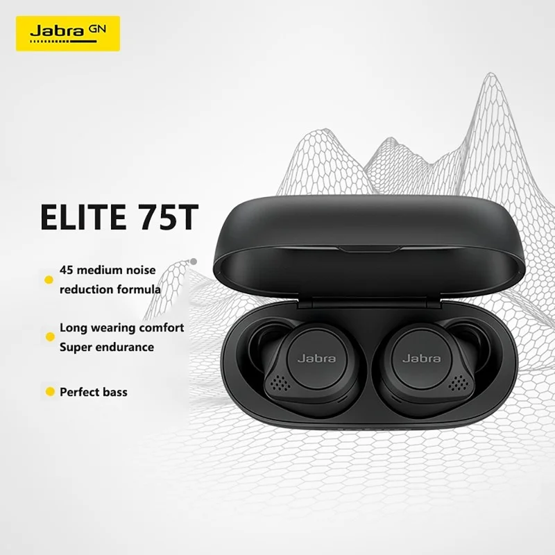 Jabra Elite 75t Bežična Bluetooth slušalica slušalice, Stereo Vodootporan Sportski Slušalice Kul Muzika Super Шумоподавляющие Slušalice Slika  5