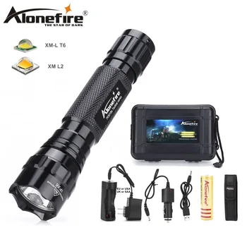 AloneFire 501Bs CREE XML-T6 L2 led Tactical flashlight spot svjetiljka svjetiljka za kampiranje lovački lampa 18650 Punjiva baterija