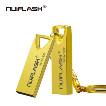 Najjeftinije Metalni Vodootporan od 32 GB, 16 GB, USB Flash drive, Flash drive, 128 GB i 64 GB 8 GB flash drive Pravi Kapacitet USB-memorijski štapić s prstenom za ključeve