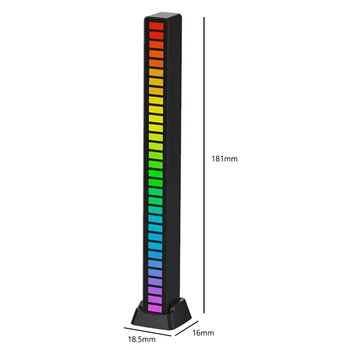 5 Led traka Soundbox Ritam Svjetlo RGB Boja Slušalica Zvuk se Aktivira USB Ponovna Reprodukcija Glazbe Atmosfera Svjetlo Bar Ekologija, Noćna lampa
