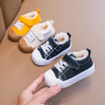 Novo dječje cipele za djecu Dječje zimske парусиновая cipele za djevojčice, Dječje zimske cipele za djecu Toplo plus baršun 2021 Dječje pamučnim cipele za dječake