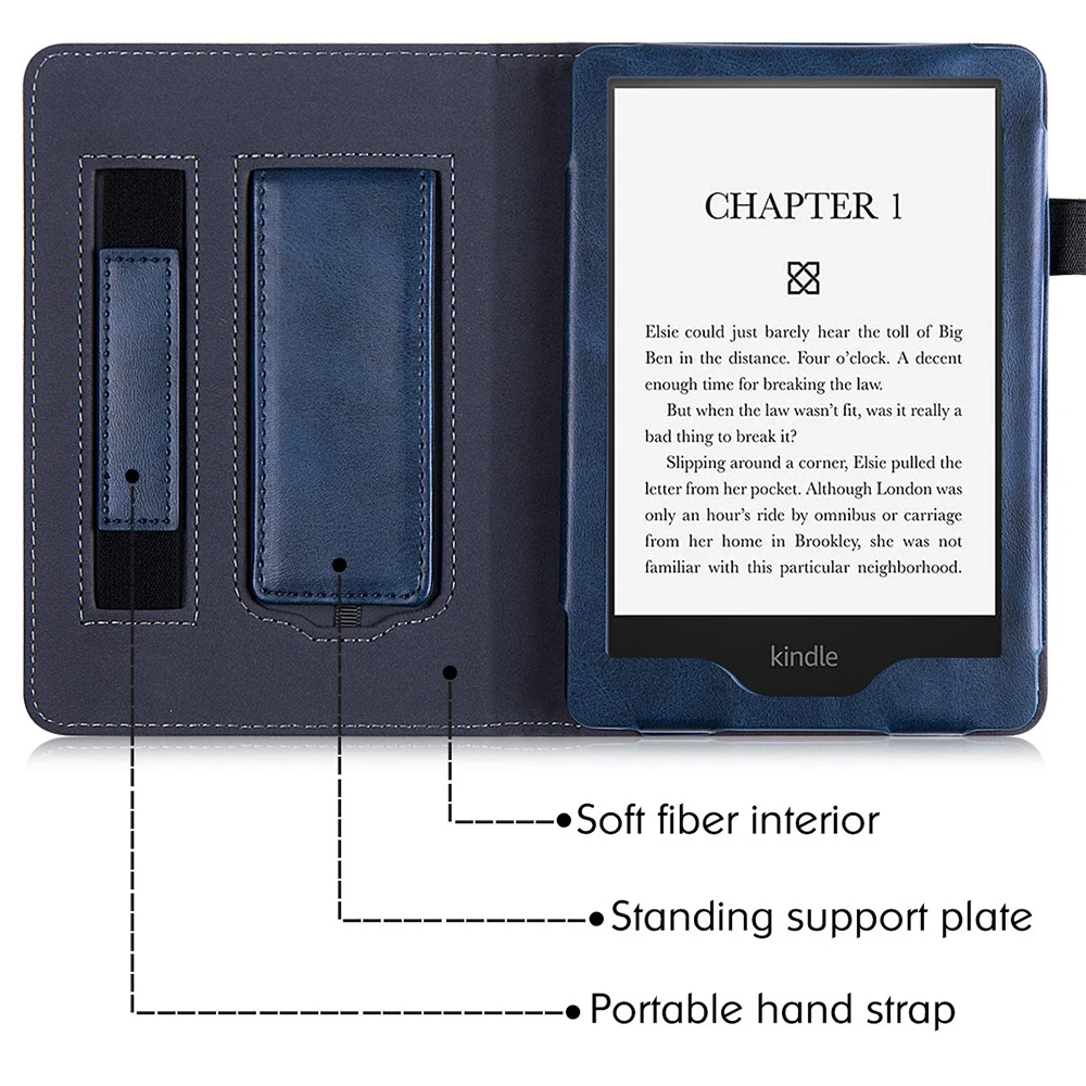 Torbica za Kindle Paperwhite 2021 11. generacije Smart Funda za čitaonica Paperwhite 5 Signature edition Torbicu s remenom za ruku Automatski režim spavanja Slika  1
