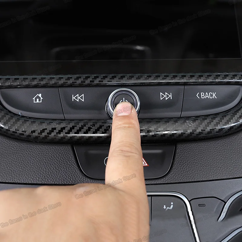 Ploča Središnjoj Konzoli Vozila od Nehrđajućeg Čelika Okvir Zaslona Gps Ukrasi za Chevrolet Malibu 2016 2017 2018 2019 2020 2021 Stil Slika  1