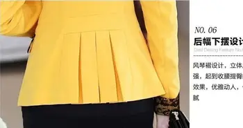 Sportska jakna Ženska odjeća Novi 2022 Blazers Ženski kostim Kratki tanki kaput Ženska jakna Proljetnim i jesenskim Ženski odijela Crna Bijela žuta