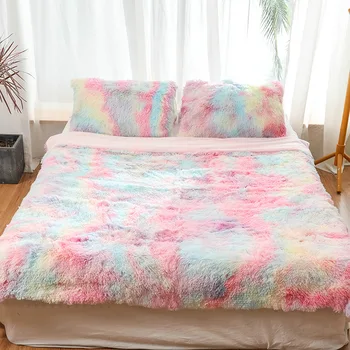 Tie-dye Fluffy Super Mekani Kauč na razvlačenje Deka Deka Ljetno Deka s Klima-uređajem Zimske Tople deke Za kućnu posteljinu