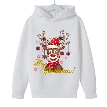 Djeca Djed Mraz Snjegović Božić odjeća majica s kapuljačom za male dječake Veste za dječju odjeću Za male dječake i djevojčice odjeća odijelo