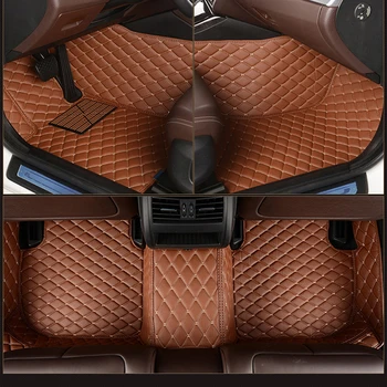 Kožni običaj auto mat poda MITSUBISHI Outlander PHEV Pajero Sport V93 V97 Lancer Shogun Sport Triton dodatna oprema za tepih