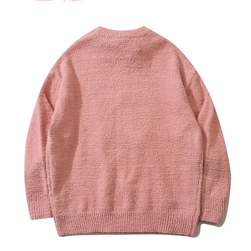 Pletene džemper Za muškarce i žene slomljenog srca Pismo Harajuku Vrhovima Besplatan topli pulover Jesen zima Japanski djevojke puloveri veste Slika  1